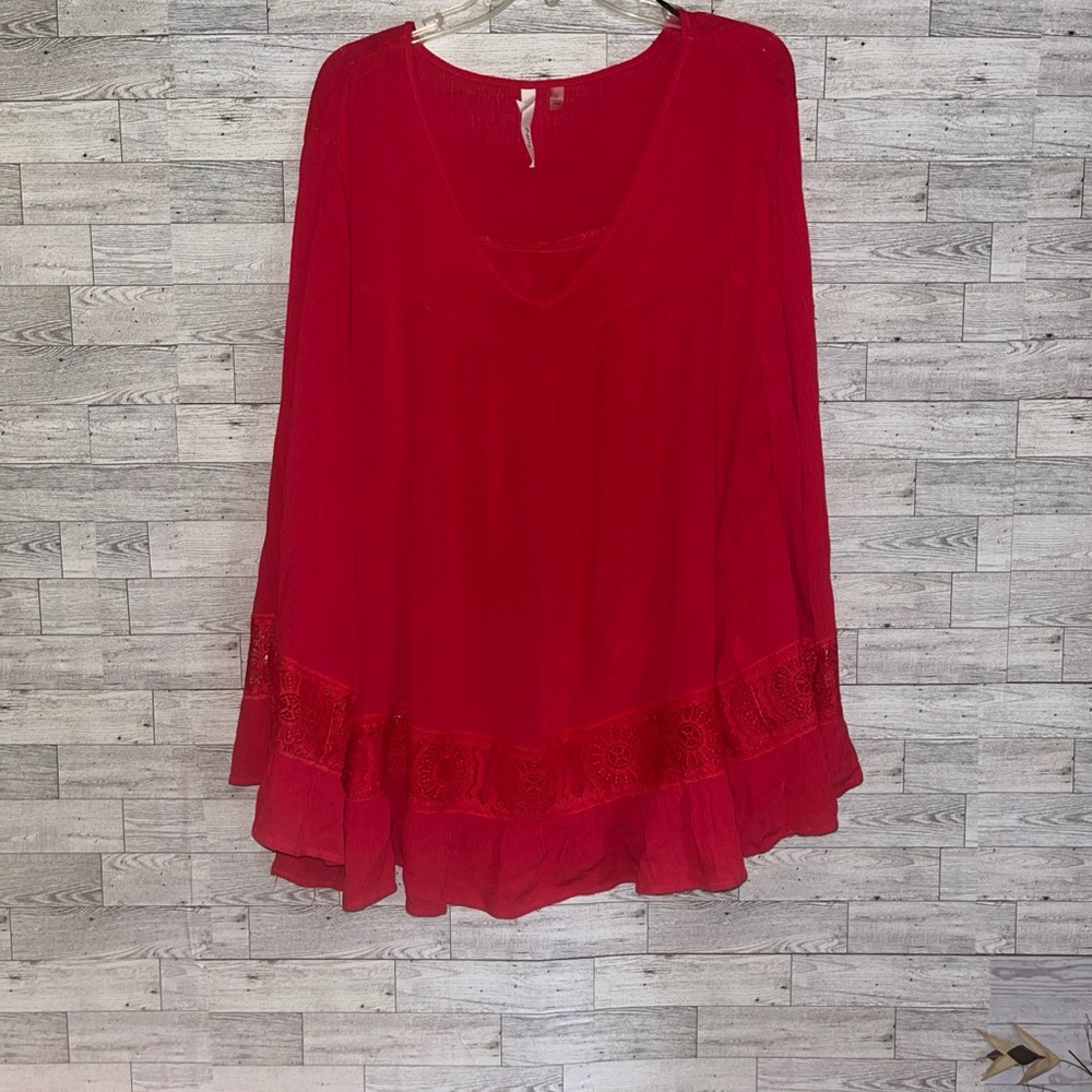 NY collection size 2X red tunic